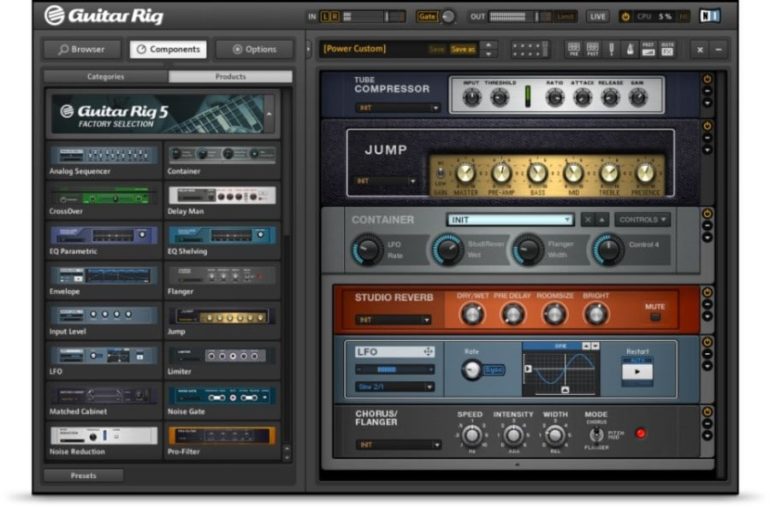 how to asign guitar rig presets